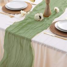 1 Nhàu Nát Bàn Chạy Cưới Sinh Nhật Tập Hợp Trang Trí Gạc Phông Nền Chụp Ảnh Chống Đỡ Nền Cờ 90*180Cm/90*300Cm - màu hồng nhạt - Xem 10