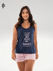 Women Pajama Sets - 彩色 - 查看 2