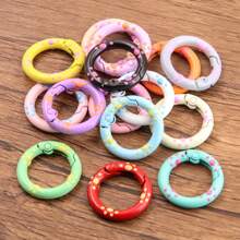 SWEET BELL Random 10 Pcs, 5 Designs Of 15 Colors Delicate 3D Cartoon O-Ring Spring Buckle With Adjustable Strap, Suitable For DIY Keychain Accessories, Clothing & Festival Decoration - Multicolor - View 9
