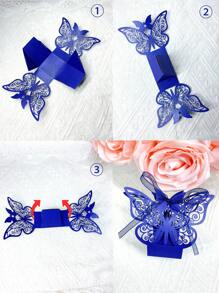 50 piezas Cajas de regalo y bolsas de embalaje adorables con diseño de mariposa para chocolates y caramelos, decoraciones para boda, matrimonio, cumpleaños, , fiestas, los objetos talla grande económicos, suministros para pequeños negocios, cajas de embalaje, decoración de boda, bolsas de regalo para fiesta de boda, útiles escolares, bolsas de alimentos, cajas de alimentos adecuadas para caramelos, chocolates, galletas, etc.