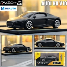 Makeda Réplica de modelo de coche Audi R8 V10 de 7cm, miniatura con licencia oficial para colección de fans de vehículos a escala 1/64 - Multicolor - Ver 1