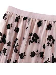 Women Skirts - Màu hồng gỉ - Xem 3