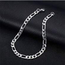 1 buc. Brățară din argint din oțel inoxidabil cu zale răsucite, accesoriu de modă cadou