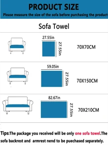 1pc Plaid Pattern Sofa Cushion Cover, Modern  Style Polyester Fiber Cooling Ice Silk Rectangular Slip-Resistant Sofa Pad Is Suitable For Home Office Living Room Bedroom, Summer