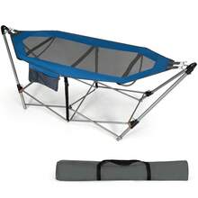 Portable Folding Hammock With Hammock Stand - 藍色 - 查看 4