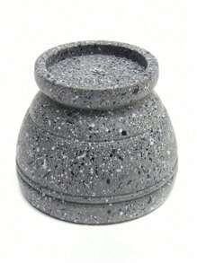 厨房烹饪工具土豆蒜泥器姜蒜压碎机切碎机研磨器蒜泥工具蒜丝姜丝粉碎机，PP 材质！！！不是石头！！！ - 花崗紋 - 查看 6