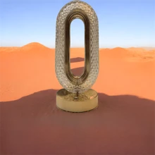 1入組水晶桌燈床頭燈3色可充電護眼夜燈浪漫禮物氛圍燈家居臥室無極調光寫字燈 - 跑道(升級款無極調光) - 查看 7