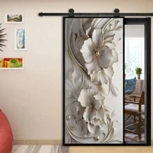 1 panneau/2 pièces autocollant imperméable et anti-salissure, autocollant mural à motif floral 3D en relief, convient pour la décoration de la chambre d'enfant, des murs intérieurs et extérieurs, des portes d'armoire et de placard, autocollants, décalcomanie murale, décalcomanie en vinyle pour la décoration de la maison, articles de décoration de printemps pour rafraîchir votre maison, autocollants de décoration de fête, cadeaux pour anniversaire et remise de diplôme