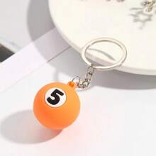 Creativo llavero en forma de bola de billar en miniatura en varios colores para niñas, lindo soporte de llave para bolsos, accesorio para mochila, regalo para uso diario. - Multicolor - Ver 17