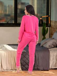 Women Pajama Sets - Pink - View 2
