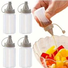 4入組便攜式便當盒套裝，附有迷你醬油瓶和香料瓶-適用於露營、野餐、學校和辦公室-廚房整理和收納配件