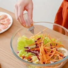 4入組便攜式便當盒套裝，附有迷你醬油瓶和香料瓶-適用於露營、野餐、學校和辦公室-廚房整理和收納配件