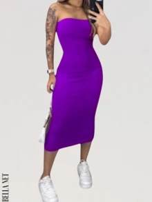 Women Dresses - 玫瑰紅 - 查看 2