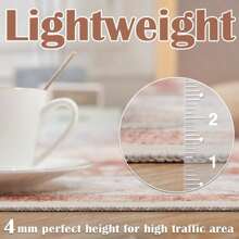 Area Rug Floral Rug Entryway Rug Soft Rug Vintage Retro Rug Indoor Non Slip Door Mat Carpet Kitchen Living Room Bedroom Dining Room - brick red - View 4