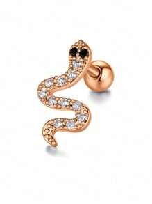 CIZME 1PC Bông Tai Sụn Rắn Trang Sức Xuyên Sụn Tragus Trang Sức Khuyên Trang Sức Khuyên Xoắn Quả Bóng Tròn Sau Bông Tai Dành Cho Nữ Bông Tai Xoắn Chuyển Tiếp Bông Tai Sụn Tragus Trang Sức - Rắn - Xem 8