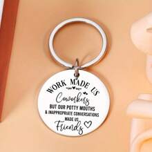 1 chiếc đồng nghiệp vui nhộn S dành cho nam, Cảm ơn S dành cho nhân viên, Móc khóa rời xa công việc dành cho anh ấy, Phụ kiện túi xách ngày lễ tình nhân khi nghỉ hưu, Phụ kiện Halloween ngày lễ tình nhân, Phụ kiện trường học dễ thương theo phong cách Goth Y2k, Ý tưởng quà tặng Giáng sinh, Ngày nhà giáo, Phụ kiện túi xách, Dây đeo có ngăn đựng thẻ ID, Phụ kiện túi xách, Phụ kiện xe hơi, Mặt dây chuyền - Bạc - Xem 6