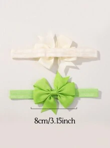 bilicaca 12 cái/bộ dây buộc tóc trẻ em dệt hình đuôi cá nơ buộc tóc băng đô cho bé yêu ngày lễ tình nhân - Nhiều màu - Xem 6