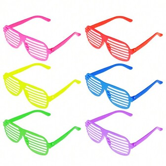 12 Stück bunte Shutter Brillen Set, perfekt für Kindergeburtstage, Babyparties, Kostümpartys, Halloween, Ostereiersuche, Piñatas, Geschenke für Kinder, Weihnachten