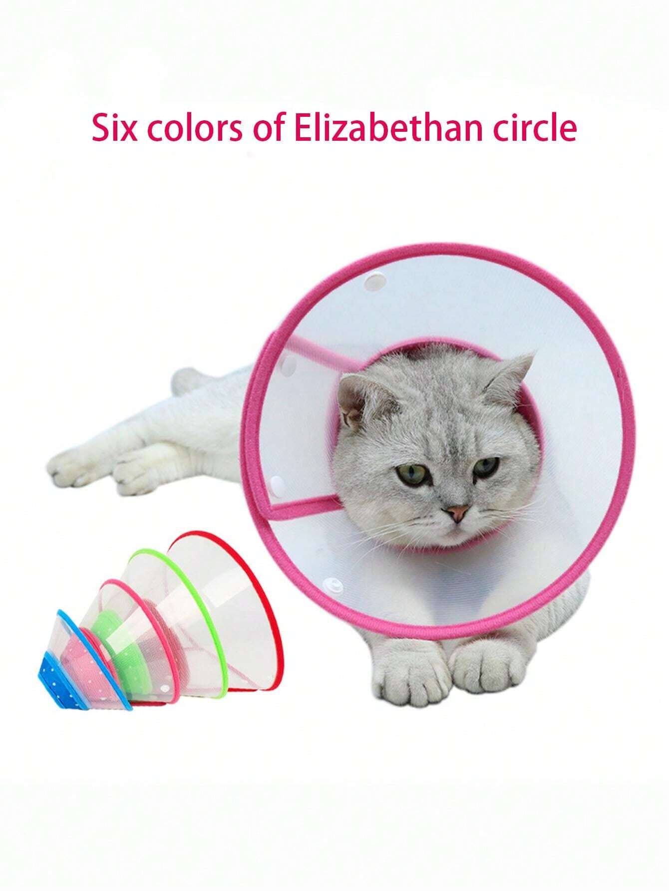 Plastic Pet Recovery Collars & Cones For Dogs And Cats After Surgery Adjustable Dog Neck Cone