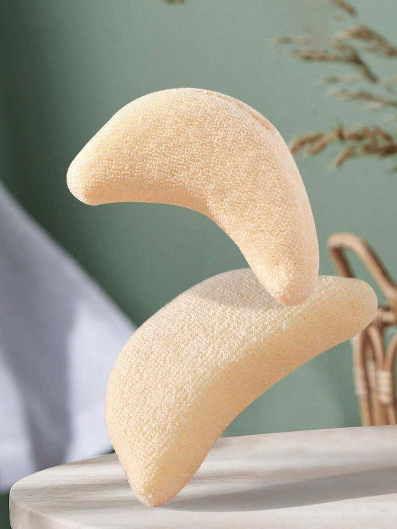 2pcs Solid AntiSlip Table Leg Cover, Black Absorbent Heel Cover For