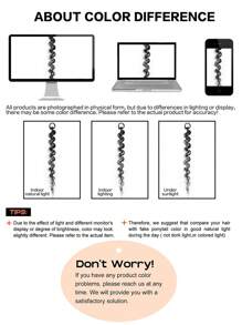 1 件泡泡辫欧美合成假发拳击油炸面团扭结编织接发长辫子组织甜美酷辣妹马尾扭发辫