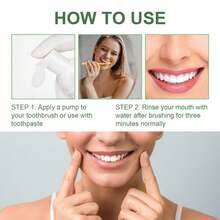 美白牙膏，小蘇打牙膏，泡沫美白牙膏，清新口氣深度潔淨牙齒，去除污漬，男女均適用，超細膩泡沫深度清潔和去污