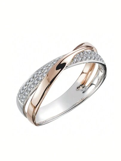 1 pièce Charme S925 Bague en Argent Sterling  Cubique Bijoux de Mariage Pour Femmes Bijoux de Qualité