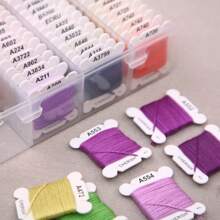 24/40/48/72/80/120 Colors DIY Embroidery Thread Multi-Color Embroidery Yarn For Sewing Embroidery Thread Set With Organizer Box - Multicolor - View 2