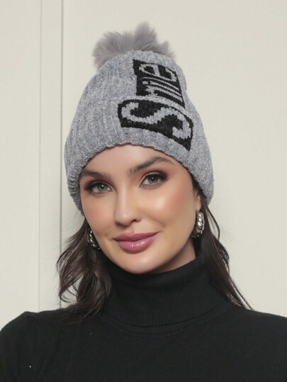 Touca Feminina de inverno Gorro Toca de frio Tendencia Smile 2024