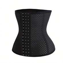 Sports Outdoor Women Waist Trainer Corset For Everyday Wear Steel Boned Tummy Control Body Shaper With Adjustable Hooks Shapewear Waist Trainer Corset Gym Accessories For Belly Slimming Girdles, Lumbar Girdles For Belly Slimming Corset Black Spring - Black - View 4