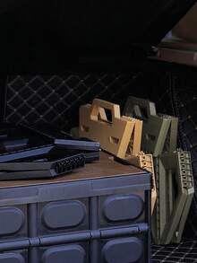 Folding Step Stool Step Stool 200 Lb Capacity Plastic Foldable Step Stools For Kids And Adults, Folding Stool Suitable For Kitchen, Stepping Stool With Handle Black Small Step Stool Non-Slip Surface With Carry Handle Collapsible Stool For Home, Outdoor And Indoor - Army Green - View 6