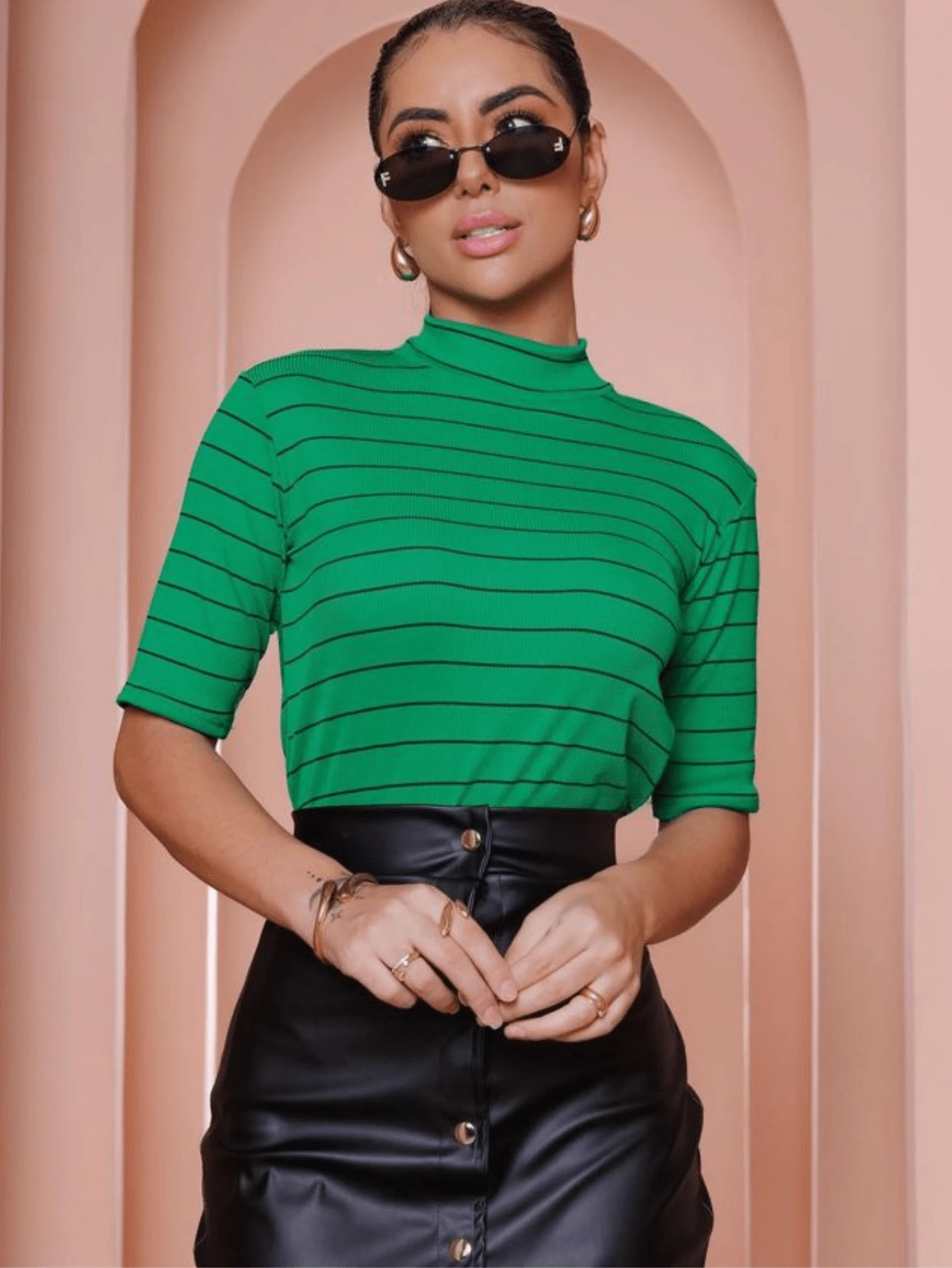 Women Blouses - màu xanh lá - Xem 1