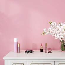 1 Roll Of Thickened Frosted Pink Self-Adhesive Wallpaper Solid Color PVC Waterproof Moisture-Proof Oil-Proof High Temperature Resistant Peel-Off And Leave-On Contact Paper DIY Bedroom Living Room Hotel Background Wall Home Decoration Wall Sticker Restaurant Kitchen Cabinet Tabletop Drawer Furniture Renovation Easy To Install And Removable Sticker15.7inX196.8/118.1/39.3in