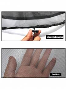 1pc Rain Barrel Mesh Cover, Water Collection Buckets Net, Rain Barrel Netting Cover With Adjustable Drawstring, Filter Screen For Outdoor Garden Rain Barrel Accessories Prevent Mosquitoes, Fallen Leaves And Other Debris From Entering The Bucket