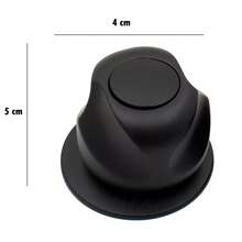 Manerales Para Regadera Moderno Negro Mate Standar 2 Pz - Negro - Ver 4