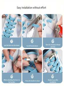 2入組無須打結鞋帶按壓鎖-自由系鞋帶扣