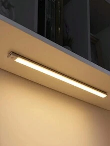 1個智能人體感應led夜燈,三色磁性吸桿燈,可充電櫥櫃燈,適用於廚房,臥室,衣櫥等 - 白色 - 查看 2
