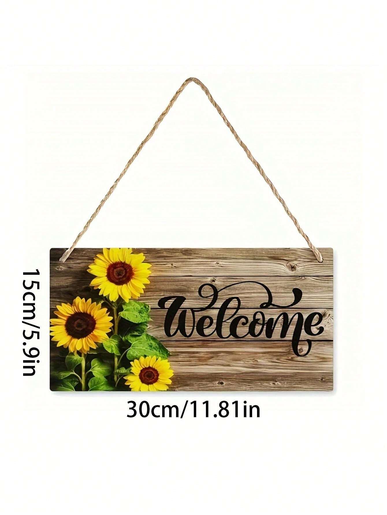 CREATCABIN Targa Girasole Metallo Vintage Targa in Metallo Decorazione da Parete Retro Pittura Poster Targa Decorazione in Ferro Arte Murale Regalo da Appendere per Amante del Girasole 30x20cm