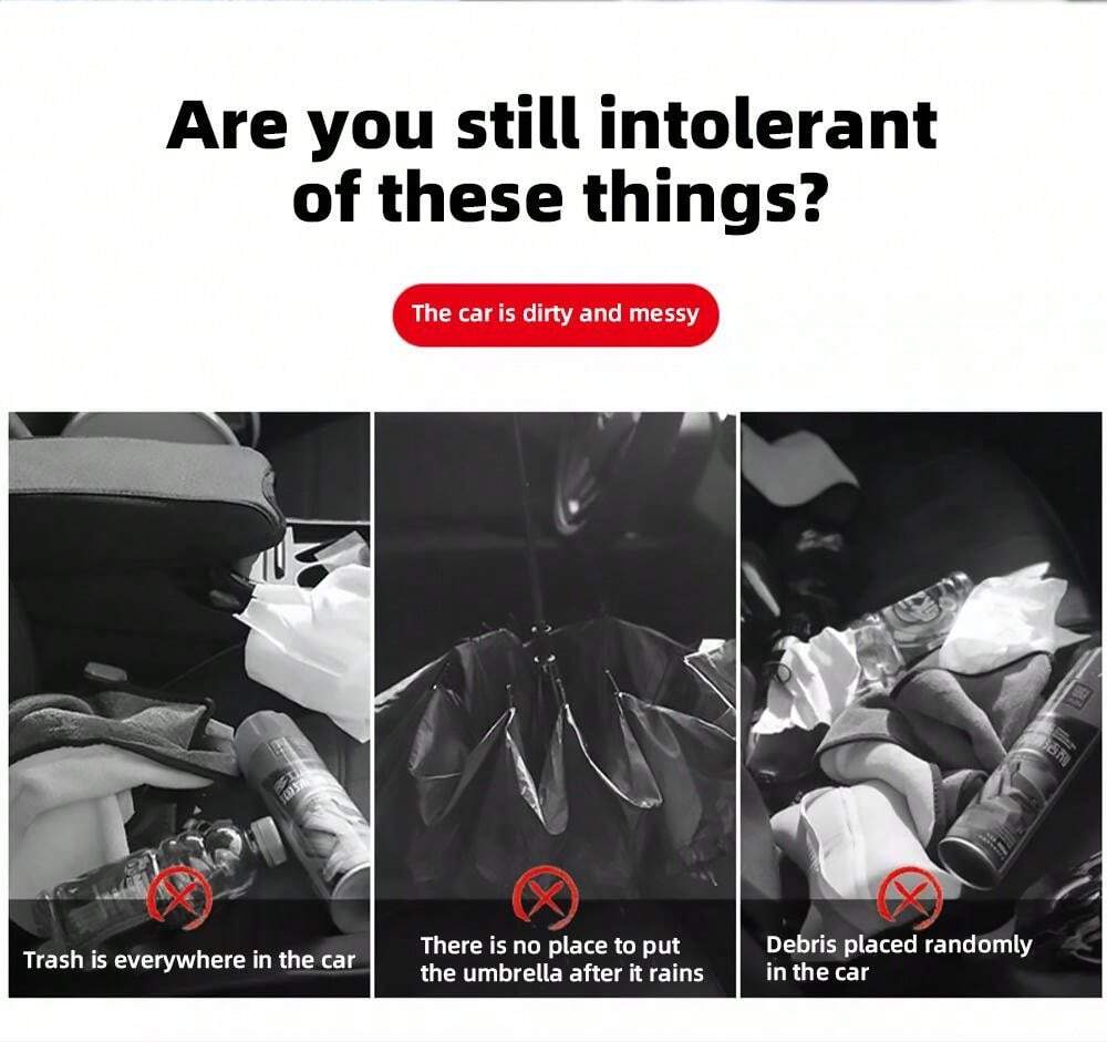 Little Red Riding Hood Flip Lid Car Trash Can Foldable Car Trash Can