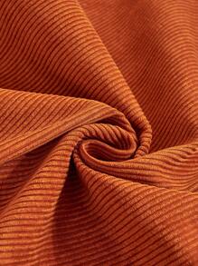 1pc Retro Solid Color Sofa Cushion, Four-Season Universal 2024 New Light Luxury Anti-Scratch Sofa Cover - Orange - View 8