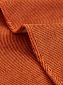 1pc Retro Solid Color Sofa Cushion, Four-Season Universal 2024 New Light Luxury Anti-Scratch Sofa Cover - Orange - View 6