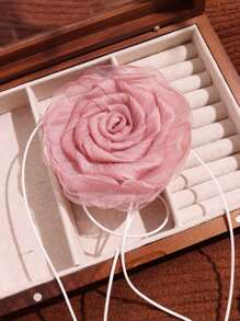 1個時尚復古綉花160cm絲帶項鍊，適合女性