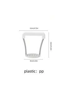 1 pieza Triturador de patatas, exprimidor de patatas manual con diseño ondulado, utensilio de cocina para puré de patatas, herramientas de frutas y verduras, utensilios de cocina, cortador, comida, ensalada, decoración, almacenamiento, fiesta, cumpleaños.