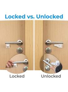 1Pc Door Lever Lock For Child Safety - Baby Proofing - Child Proof Handle Locks
