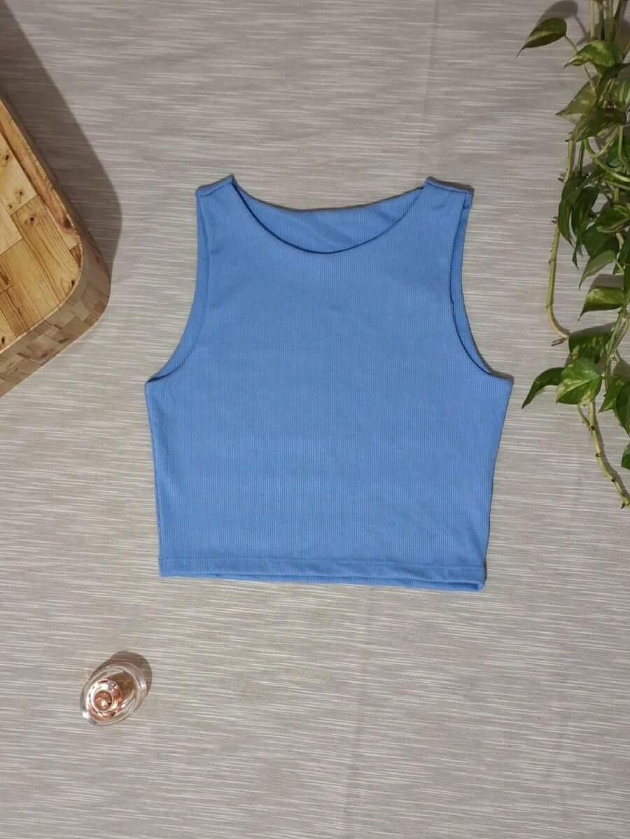 Women Tank Tops & Camis - Màu xanh nhạt - Xem 1