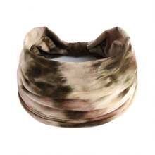 1pc New Bohemian Style Headband, Women's Tie-Dye Printed Broadside Knotted Sports Hairband, Elastic Headwrap Hair Accessories For Women And Girls,Turban Headband Fall Winter Hair Band For Vacation Outfits Woman