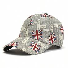 英国国旗图标男女棒球帽数码印花个性帽图案随机扎染户外防晒运动骑行帽 - 彩色 - 查看 13