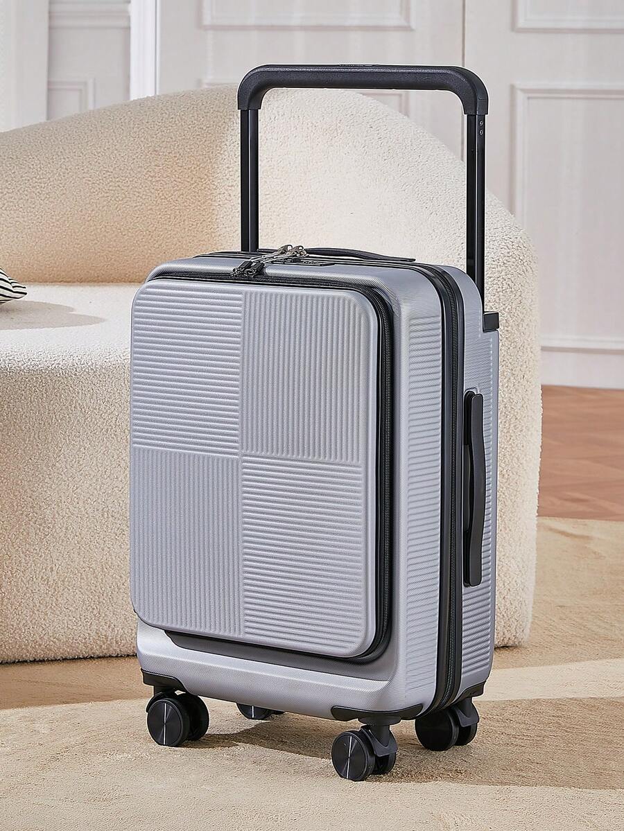 Wide Lever CarryOn Luggage With Front Open Travel Case 20 Inches