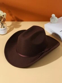 1 szt. Męski pasek dekoracyjny Boho Cowgirl Hat Jazz Panama Sun Hat Miękki filcowy kapelusz plażowy Kapelusz kowbojski Kapelusz Fedora na zewnątrz