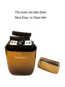 Kemei Conjunto de cortadora de pelo y afeitadora eléctrica Kemei Marca KM-2131 para uso doméstico de hombres, recargable por USB, máquina de cortar el cabello inalámbrica, afeitadora de barba, regalo de cumpleaños para hombres